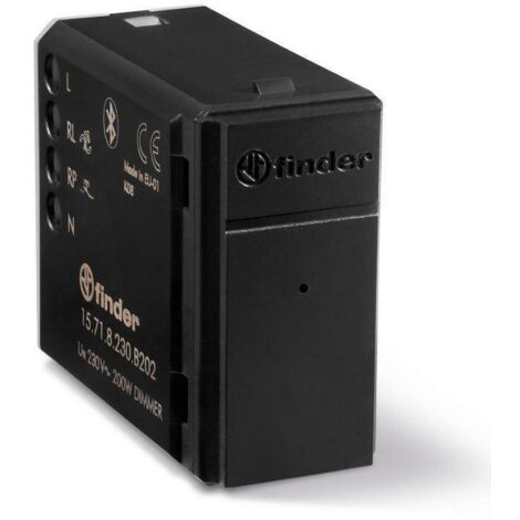 Finder dimmer incasso bluetooth 200w antracite 15718230b202