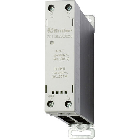 Finder Halbleiterrelais 77.11.8.230.8250 15 A Schaltspannung (max.): 305 V/AC Nullspannungsschaltend