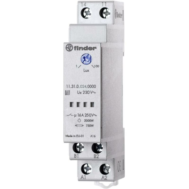 Interrupteur crépusculaire 1 pc(s) 11.31.0.024.0000 Tension de fonctionnement:12 v, 24 v Sensibilité à la lumièr - Finder