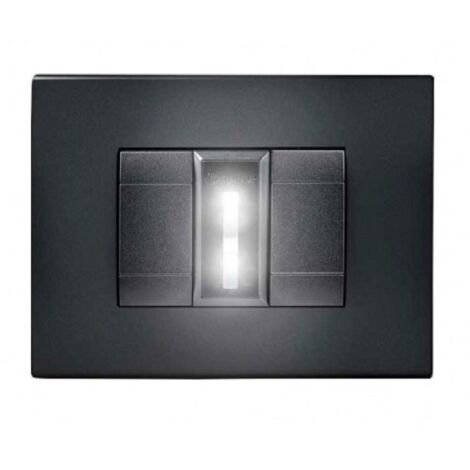 Finder lampada di emergenza a led incasso gr antracite 1l1082300002