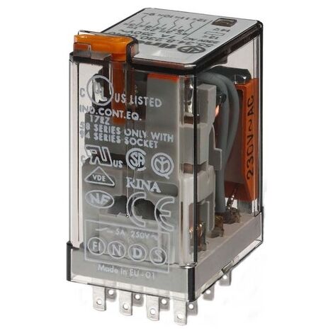 FINDER REL. KONT D'OR. 230VAC 4 W 7 A 55.34.8.230.5040 EAN: 8012823080079 553482305040