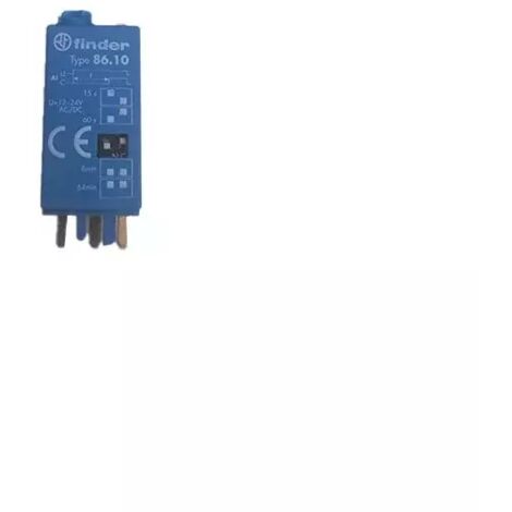 Finder – Relais temporisé multifonction 12-24VAC/DC – Plage de temps 1,5s à 1,07h – 3 pins pour applications électriques spécifiques
