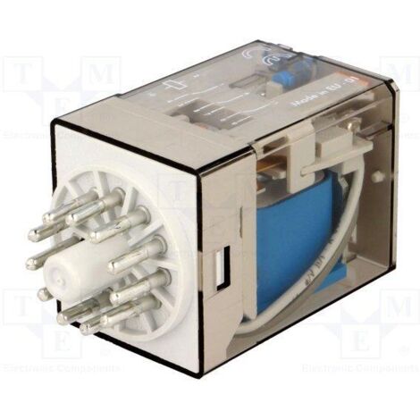 Finder Relé Enchufable 24 10A Industrial Octal DPDT