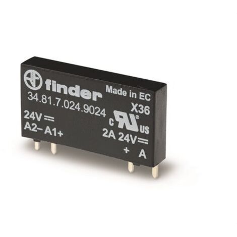 FINDER SERIE 34 - MINI RELE CIRCUITO IMPRESO 5MM 1 CONTACTO ABIERTO 2A 24VDC