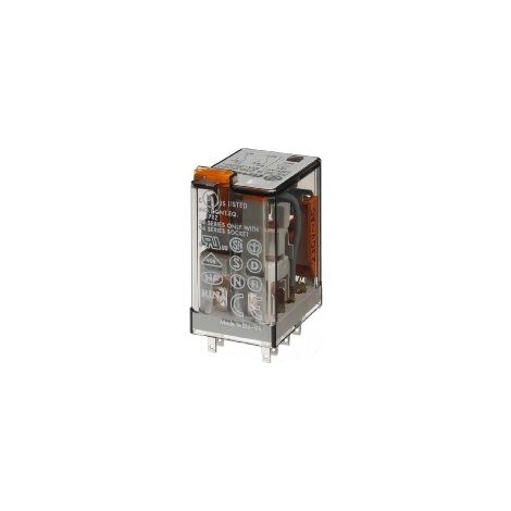 Finder serie 55 - Rele 230vac pulsante indicatore 2 commutato agni+au