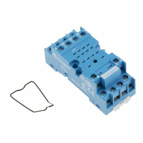 Finder – Support relais pour rail DIN – Compatible avec modèles 55.32, 55.34, 99.01 – Tension 250V c.a. – 14 contacts – 9474