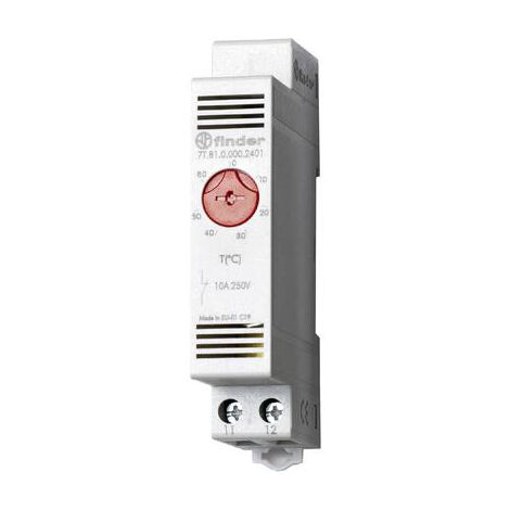 FINDER THERMOSTAT DARMOIRE 7T.81.0.000.2401 250 V/AC 1 NF (R) (L X L X H) 88.8 X 17.5 X 47.8 MM 1 PC(S)