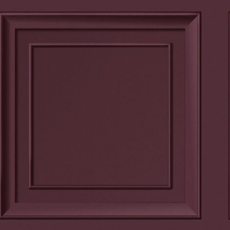 Fine Decor Mulberry Square Panel Wallpaper Purple Elegant Paste The Paper