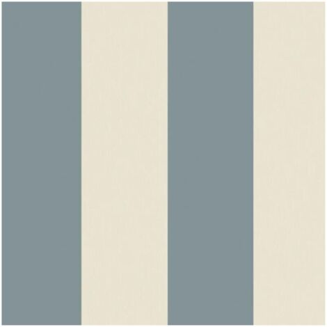 Fine Decor Vertical Stripe Blue Cream Wallpaper Paste The Paper Washable