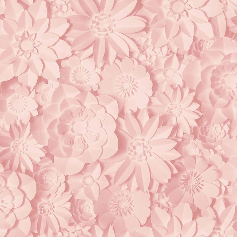 3D Effect Floral Wallpaper Flowers Rose Pink Washable Fine Decor Dimensions