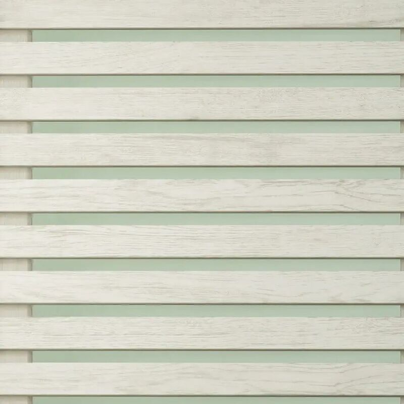 Fine Decor - Wood Slats Sage Green Wallpaper Rustic Striped Modern Contemporary