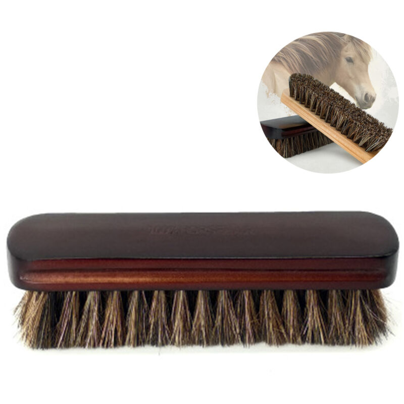 Devenirriche - Fine horsehair soft leather cleaning brush for cleaning upholstery, cleaner car interior, upholstery, sofa, couch, boots, shoes and