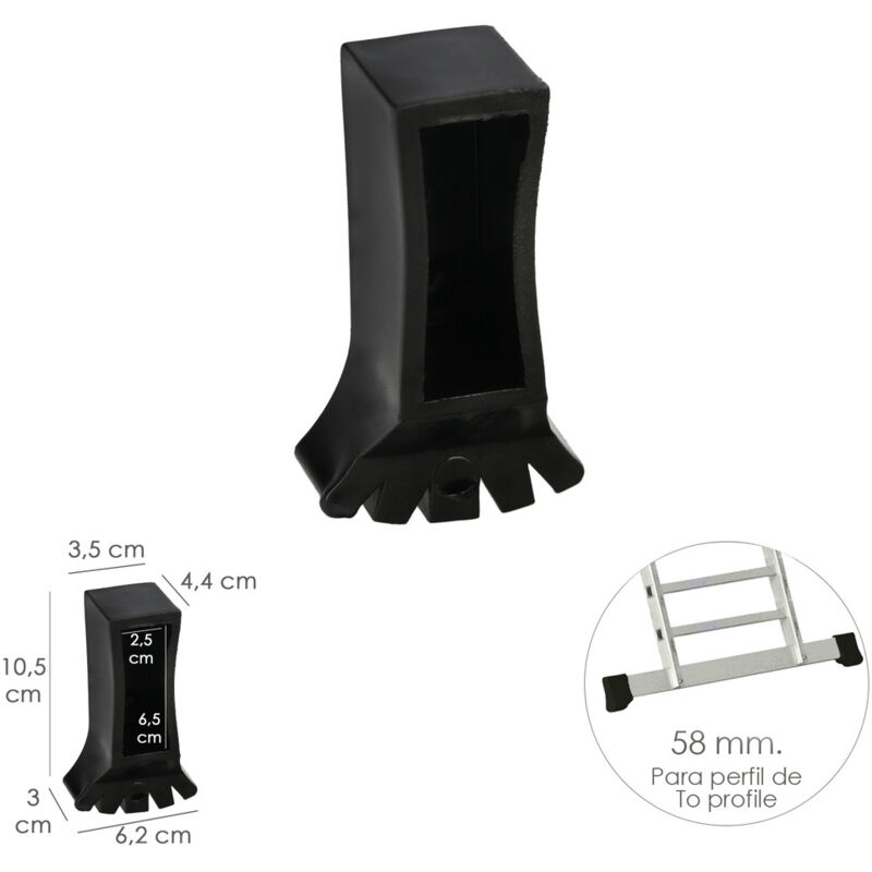 Scala Traversa Estremità 2 e 3 sezioni/Scala multiposizionale con profilo da 58 mm. Versione 2019