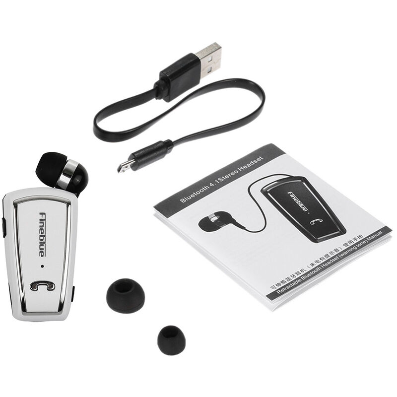 Fineblue F-V3 Kabelloses Bluetooth-Stereo-Headset Bluetooth 4.0 In-Ear-Kopfhörer mit Mikrofon Eingefahrener Kopfhörer mit Clip Freisprecheinrichtung