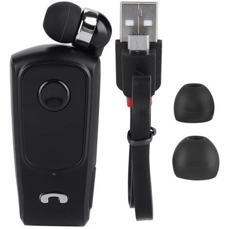 Fineblue F920 Écouteur Sport Bluetooth Noir avec Rétractable Mains Libres pour Activités