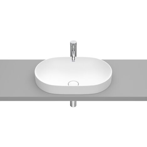FINECERAMIC® lavabo à poser ROUND INSPIRA - ROCA Couleur : blanc mat