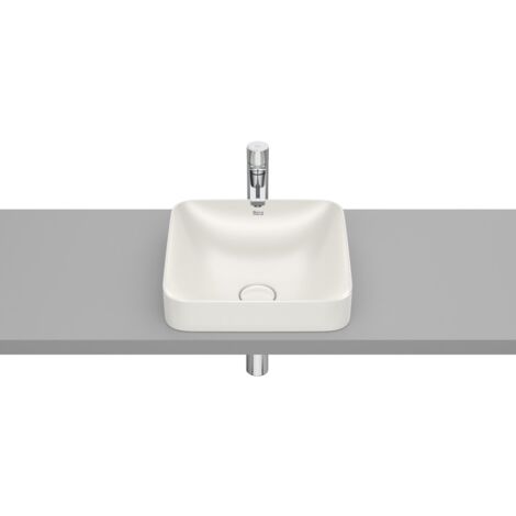 FINECERAMIC® Square INSPIRA lavabo à poser - ROCA Couleur : blanc mat