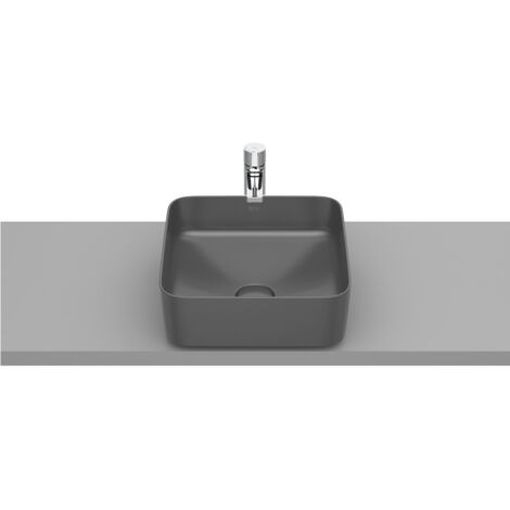FINECERAMIC® SQUARE INSPIRA lavabo à poser - ROCA Couleur : Onyx