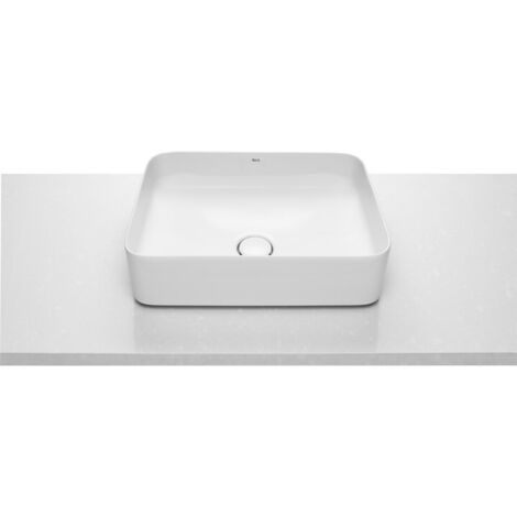 FINECERAMIC® SQUARE INSPIRA lavabo à poser - ROCA Couleur : Onyx