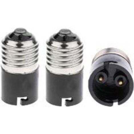 FINELED E27-auf-B22-Glühbirnen-Adapter – Konverter, E27-Edison-auf-B22-Bajonett-Glühbirnensockel-Konverter (3er-Pack)