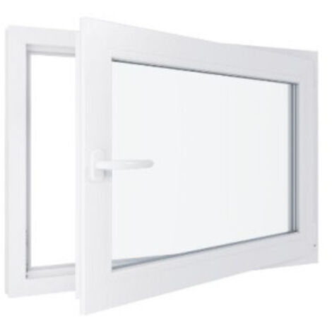 Finestra in PVC - Triplo vetro - Bianco - 1000 mmx800 mm cm