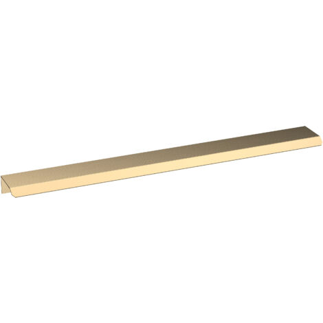 Finger Pull Handle, 300mm (224mm Centres) - Brushed Brass