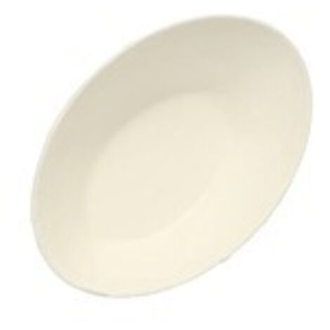Fingerfood - bols à snack en canne à sucre, « pur », 20 ml, 8 cm x 5 cm, couleur : blanc, « œuf », 50 pièces