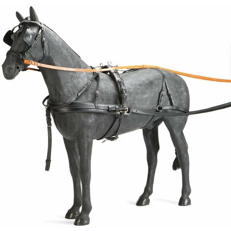 Finimento singolo full e cob in cuoio doppio con rinforzi in nylon completo: Cob, Nero con Redini Nere 10