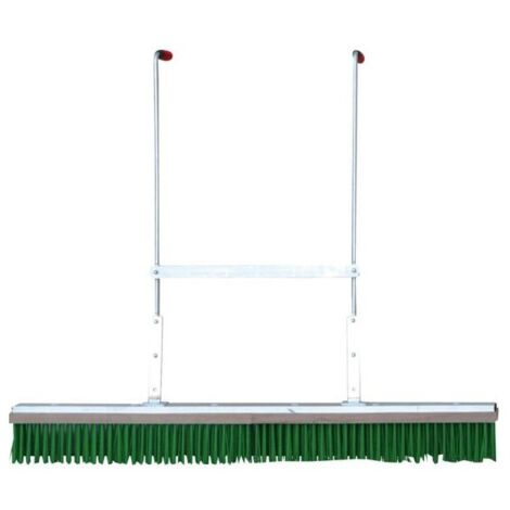 Finish – Balai débulleur aluminium 1,20 m – Longueur réglable 0,90/0,98 m – Fibres PVC 10 cm – Pour finition chapes professionnelles