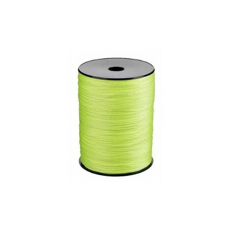 Finish – Drisse fluo en polypropylène 1,5 mm – Longueur 200 m – Imputrescible et hydrofuge – Excellente visibilité jaune fluo