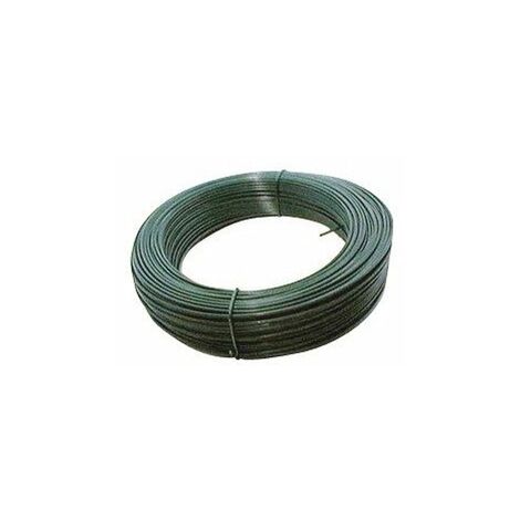 Finish – Fil de tension galvanisé plastifié vert 2,4mm – Longueur 25m – Résistance à la corrosion – Pour applications de jardinage