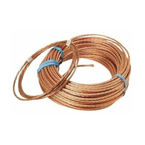 Finish – Fil de terre cuivre 25 mm² à la coupe – Longueur au mètre – Mise à terre circuits électriques – Usage professionnel
