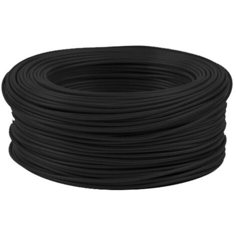 Finish – Fil électrique rigide H07V-U 1,5mm² noir – Longueur 100m – Pour circuits locaux d'habitation – Câblage tableaux et appareillages