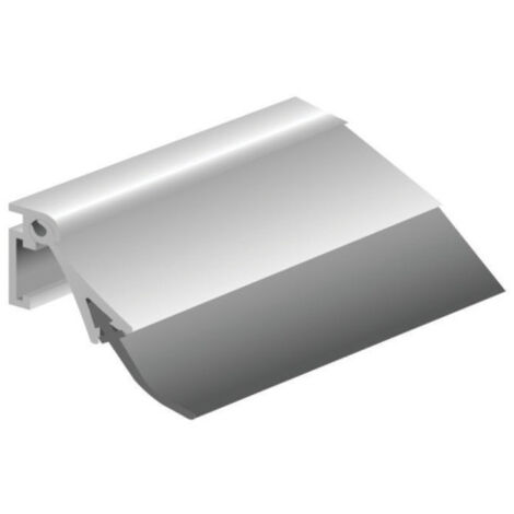 Finish – Plinthe automatique pivotante en aluminium avec bavette PVC – Installation facile – Pour portes jusqu'à 19mm – Modèle PORT-O-MAT II