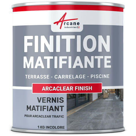 Finition mate étanchéité carrelage transparente résine polyuréthane terrasse balcon piscine ARCACLEAR FINISH ARCANE INDUSTRIES - 4 Kg