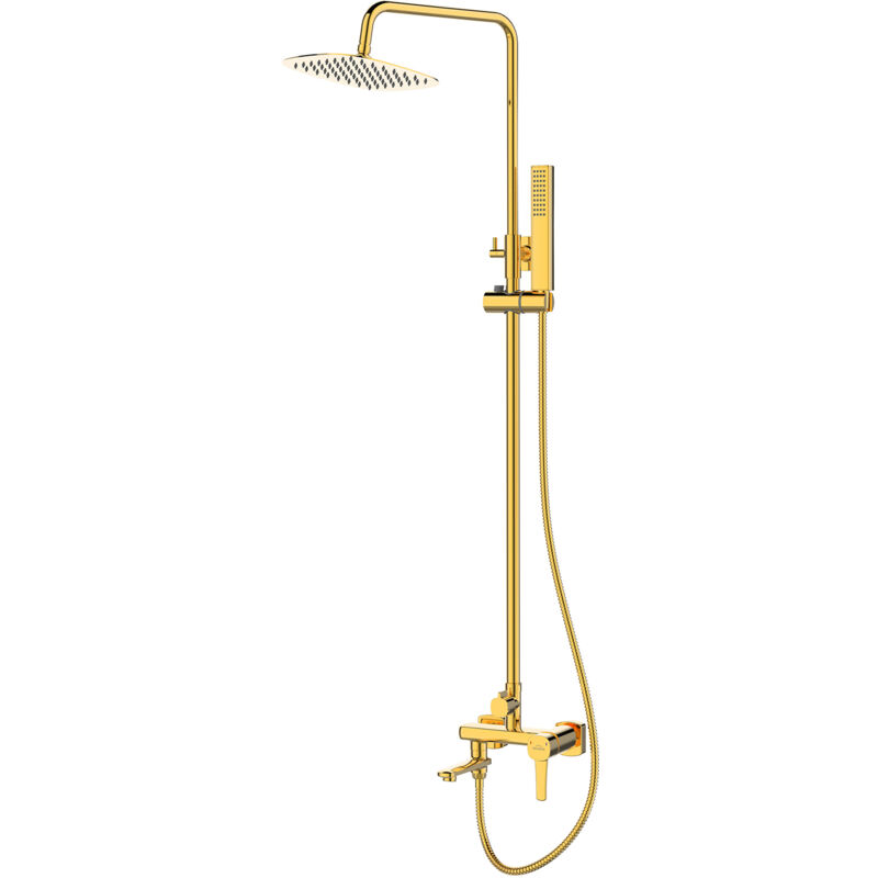 Colonne De Douche Mitigeur Bec Or Glamour