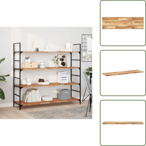 Finitura a olio - vidaXL Ripiano a Parete 120x40x2cm Legno Massello Acacia Rifinito Olio - Stoccaggio