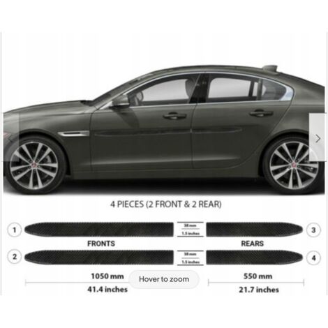 Finiture nere per portiere laterali Jaguar XE 2014+