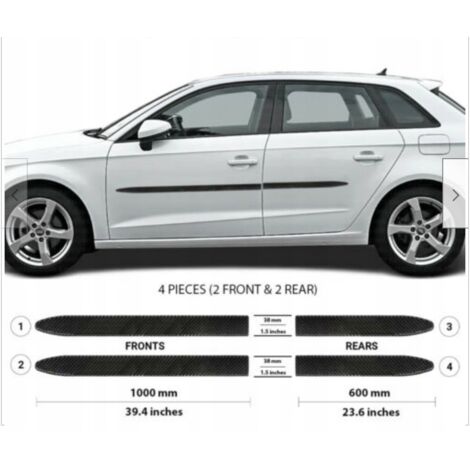 Finiture portiere laterali NERE Audi A3 2014+