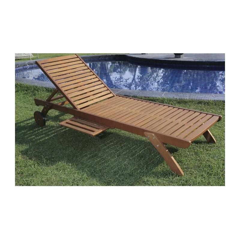 Les Tendances - finlandek rauha Bain de soleil en eucalyptus fsc 195 x 71x 33 cm