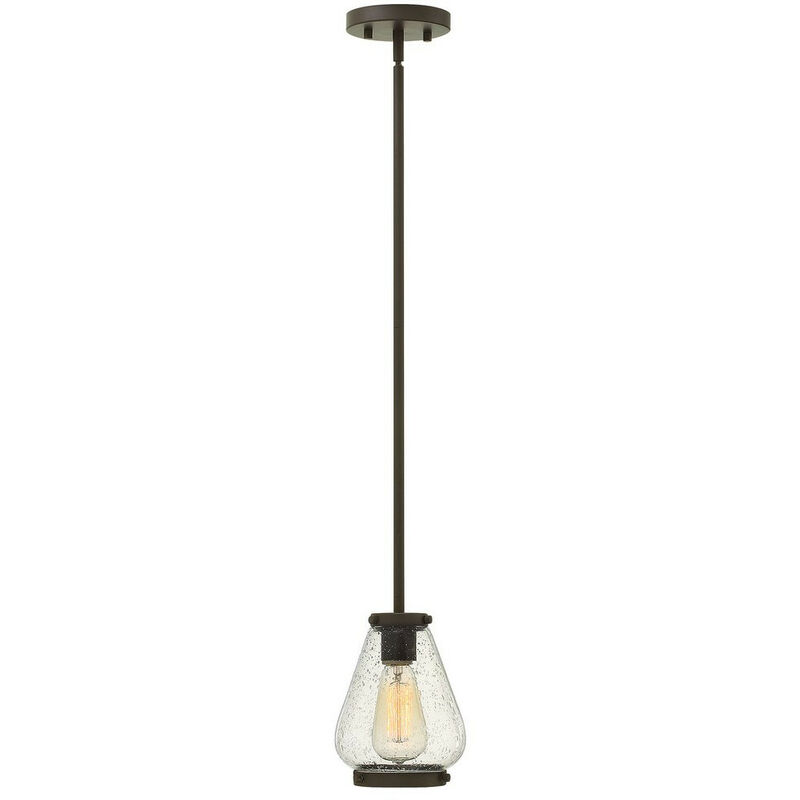 Elstead Lighting - Elstead Hinkley Finley Mini Dome Pendant Light 1x E27 Oil Rubbed Bronze