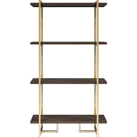 BO LIVING Fino 4-tier Acacia Wood Bookcase, W90xD34xH160 cm