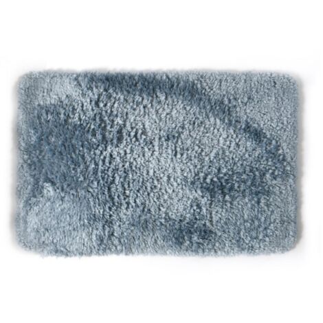 FINO Alfombra de baño de microfibra 60x90 cm azul Spirella