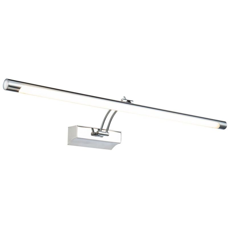 Image of Applique Da Parete Moderno Fino Metallo Cromo 1 Luce Led 16W