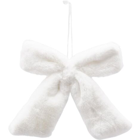 FIOCCO APPENDIBILE IN PELUCHE ROSA SCURO 20X25CM NATALE ADDOBBI ALBERO