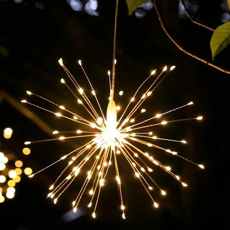 Fiocco di neve 120led scintille luminose decorazione albero di natale puntale addobbi casa porticato terrazza interno esterno - colorigenerali: MULTICOLOR