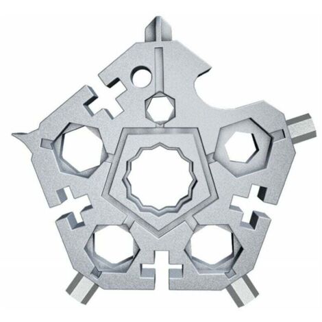 Fiocco di neve Multiutensile Regali per Uomo 23 in 1 Multiutensile Accessori in Acciaio Inox Gadget Regalo Ideale