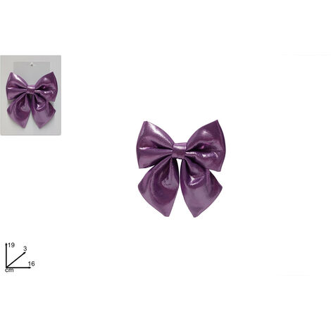 FIOCCO METALLIZZATO VIOLA DIMENSIONE 16CM.