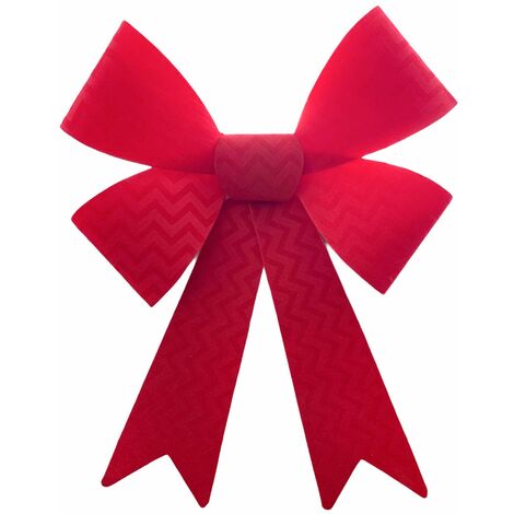 Fiocco Rosso in velluto decorazione natalizia per albero e ghirlanda