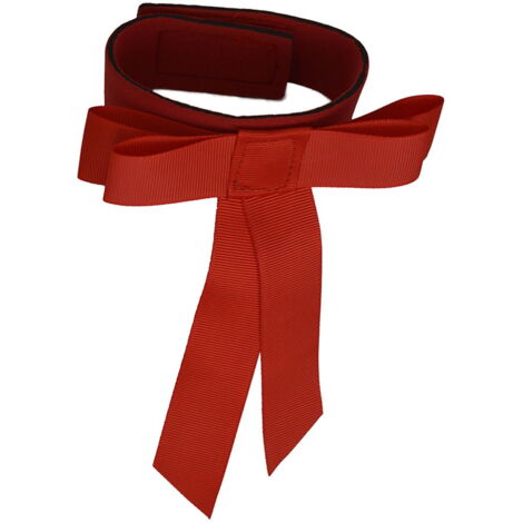 Fiocco rosso per la decorazione della coda del cavallo con chiusura a strappo